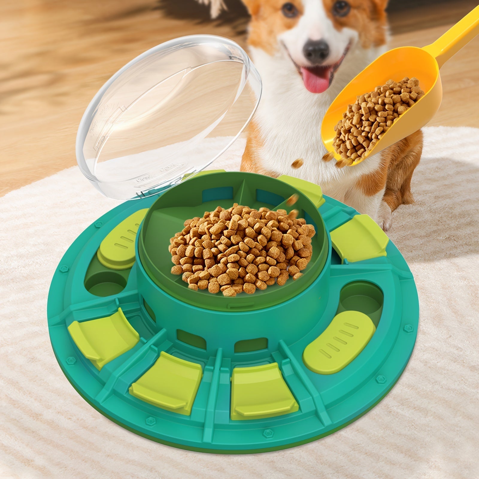 Interactive Dog Puzzle Toy For IQ Improvement And Slow Feeding Suitable For All Sizes Pets