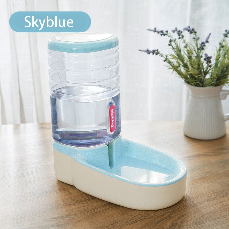 3.8 L Pet Automatic Feeding Bowls Dog Food Feeder Cat Water Feeder