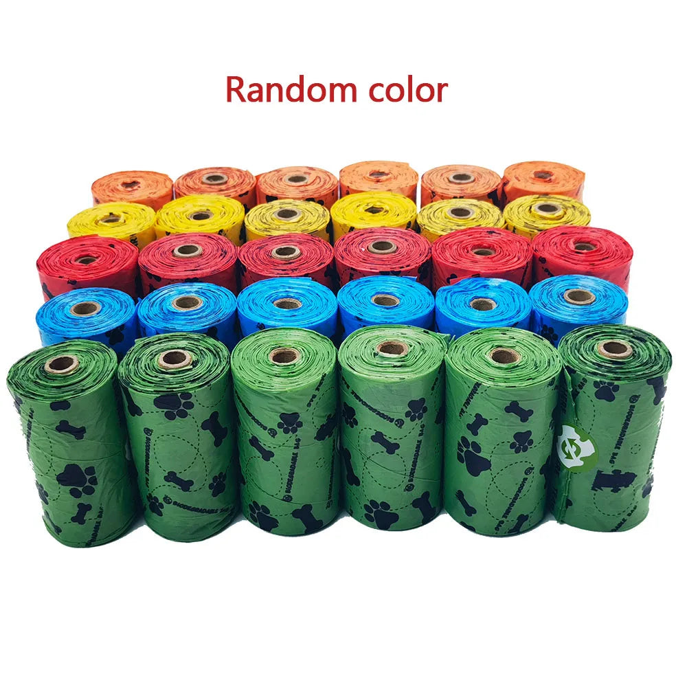 Pet Cat Dog Poop Bags Disposable Dog Waste Bags Bulk Poop Bags Dispenser biodegradable Bag Outdoor Home Clean Refill Garbage Bag