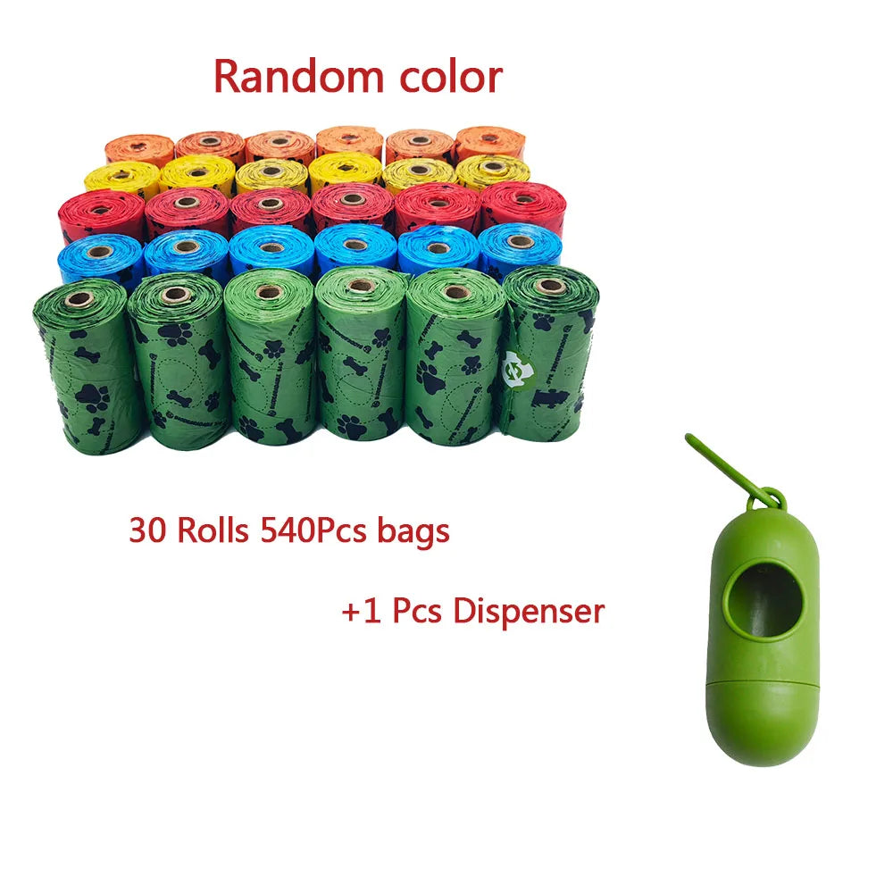Pet Cat Dog Poop Bags Disposable Dog Waste Bags Bulk Poop Bags Dispenser biodegradable Bag Outdoor Home Clean Refill Garbage Bag