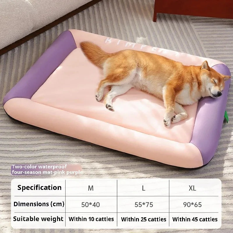 Cats Beds Summer Cooling Pet Bed Large Dog Baskets Pets Dogs Accessories Small Products Medium Accessory Fluffy Bad Puppy Sofa