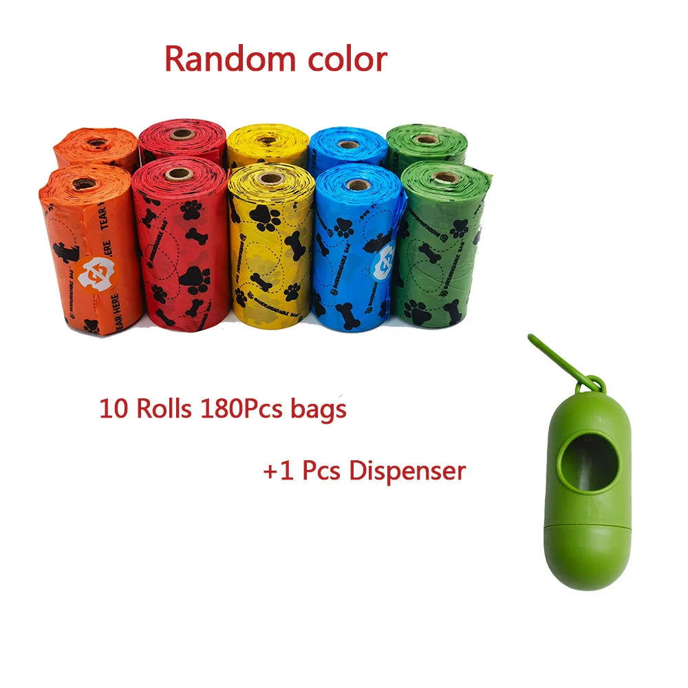 Pet Cat Dog Poop Bags Disposable Dog Waste Bags Bulk Poop Bags Dispenser biodegradable Bag Outdoor Home Clean Refill Garbage Bag