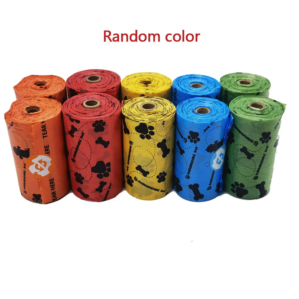 Pet Cat Dog Poop Bags Disposable Dog Waste Bags Bulk Poop Bags Dispenser biodegradable Bag Outdoor Home Clean Refill Garbage Bag
