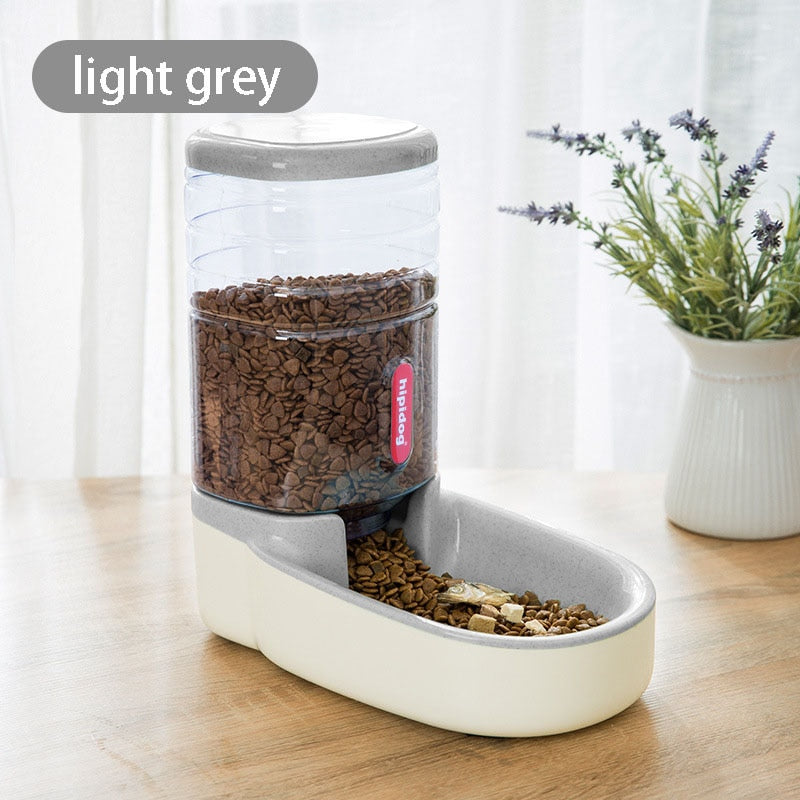 3.8 L Pet Automatic Feeding Bowls Dog Food Feeder Cat Water Feeder