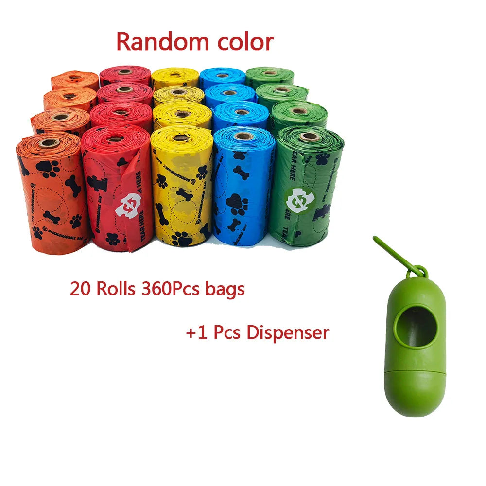 Pet Cat Dog Poop Bags Disposable Dog Waste Bags Bulk Poop Bags Dispenser biodegradable Bag Outdoor Home Clean Refill Garbage Bag