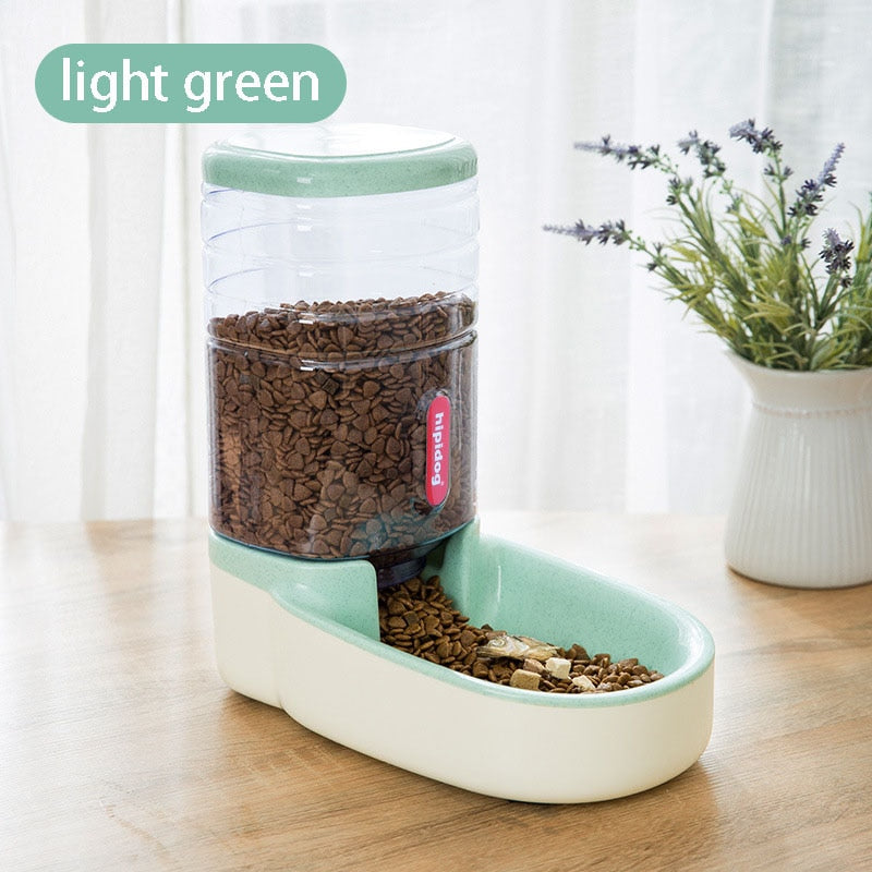 3.8 L Pet Automatic Feeding Bowls Dog Food Feeder Cat Water Feeder