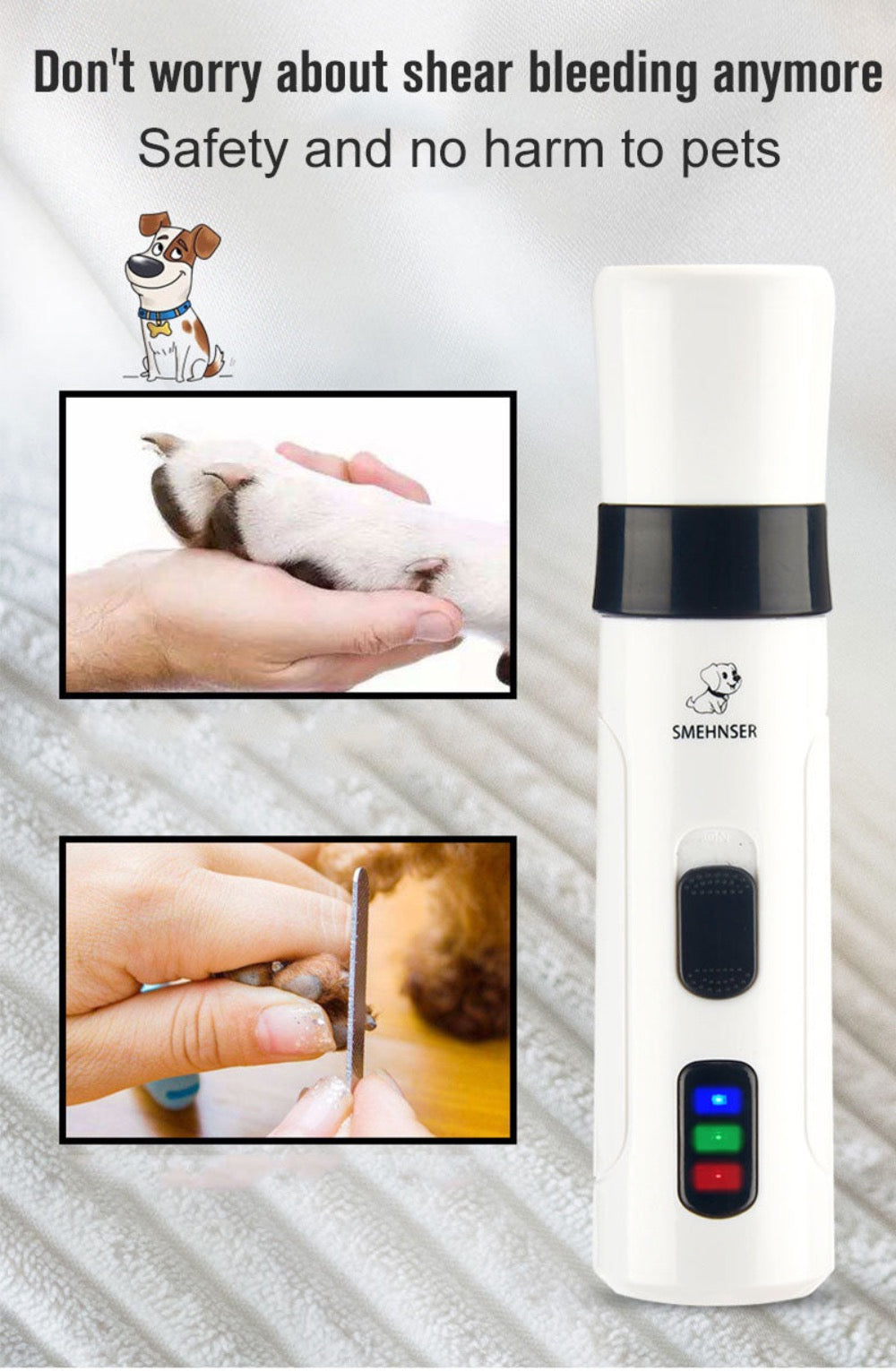 Cordless pet nail trimmers