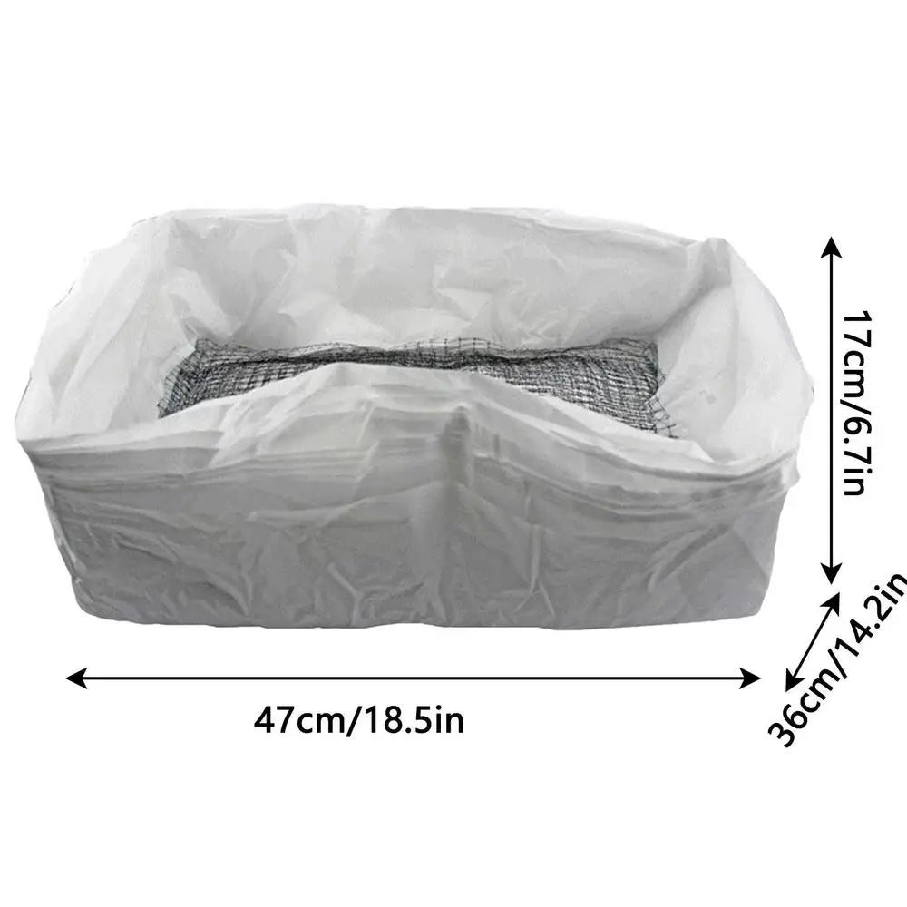 Durable Cat Litter Bags Liners Reusable Cat Feces Filter 10Pcs Cat Sand Bag Filter Pet Hygienic Litter Box Liner for Pet Litter